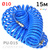 Шланг спиральный 10х14мм Колир 15м PU синий эластичный #2