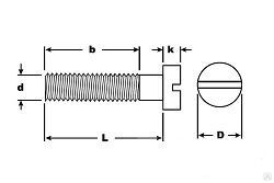 Винт М4 х 35 с цилиндрической головкой, неполной резьбой шлиц, цинк Гост 1491-80