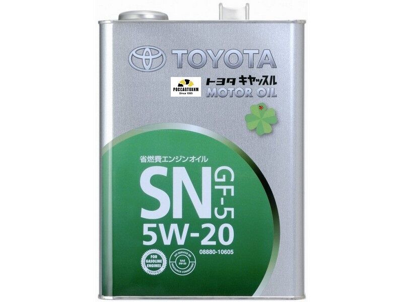 Моторное масло TOYOTA Motor Oil 5W20 SN/CF-5 4л /08880-10605/