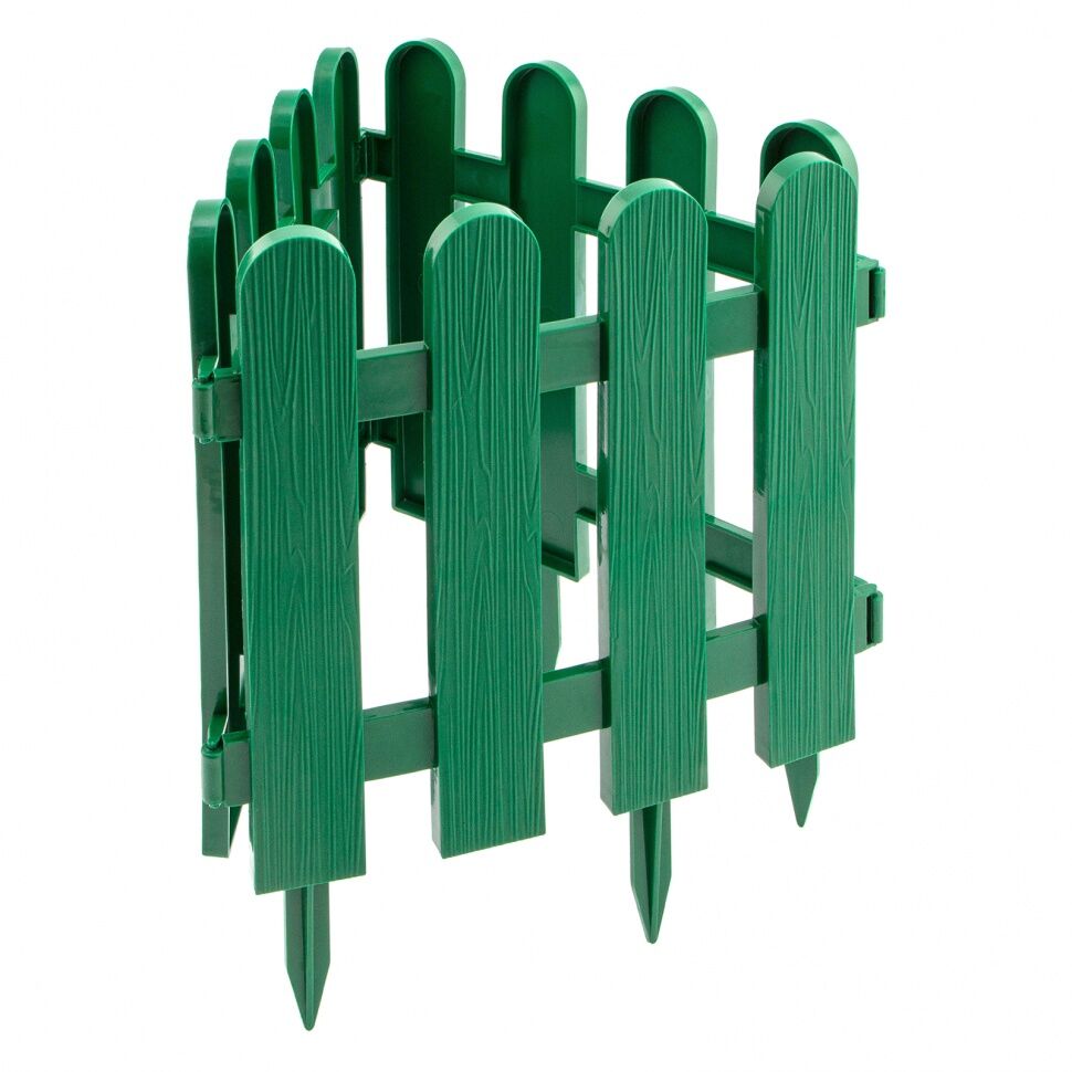 Забор декоративный "Классика", 29 х 224 см, зеленый Россия, Palisad
