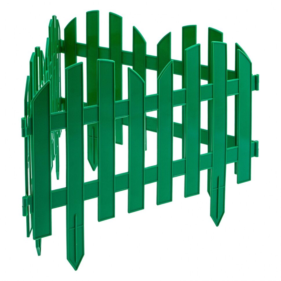 Забор декоративный "Романтика", 28 х 300 см, зеленый Россия, Palisad