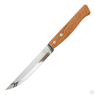 Нож универсальный малый 210 мм, лезвие 115 мм, деревянная рукоятка Hausman #1