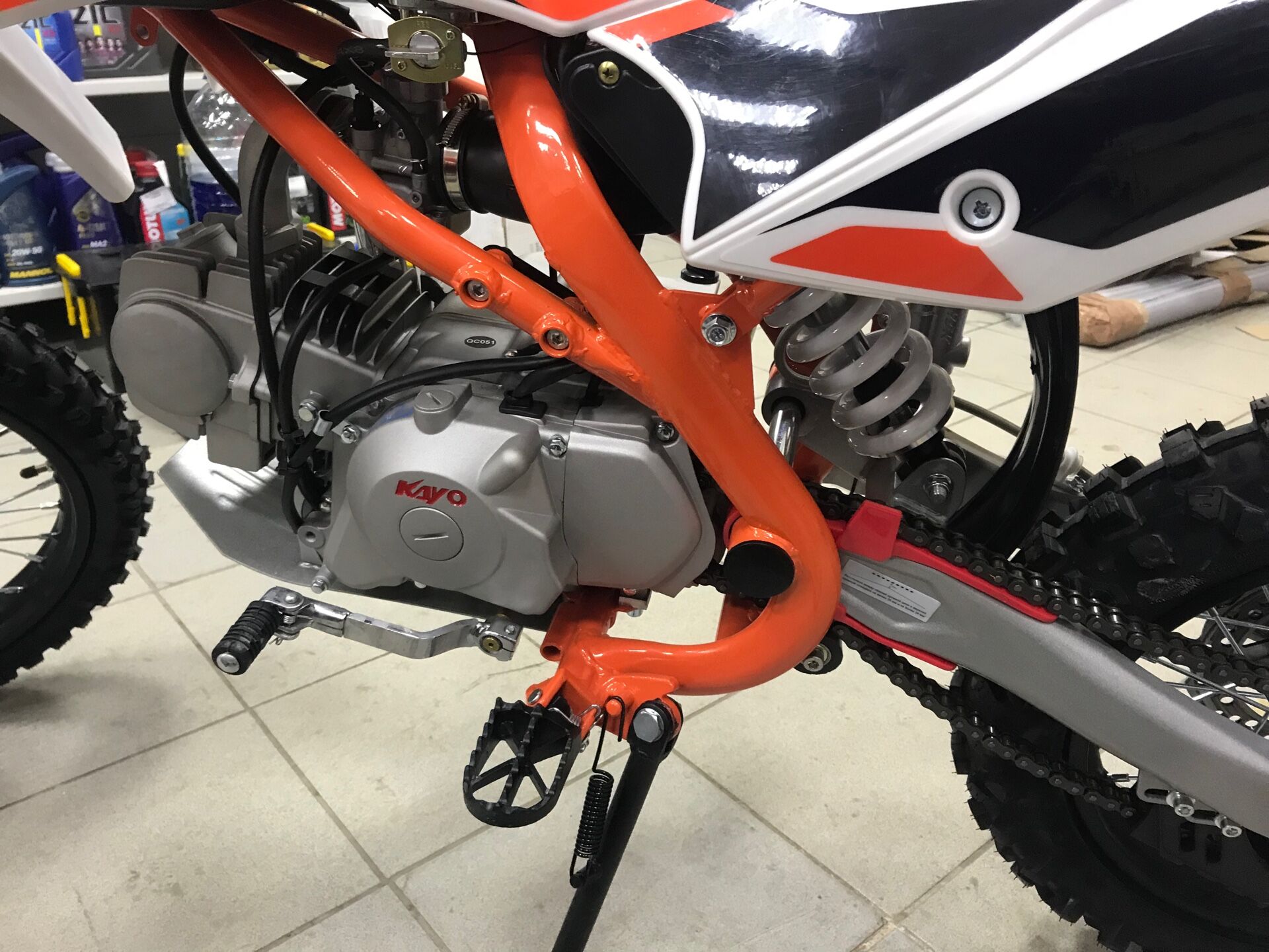 Питбайк KAYO BASIC TT125EM 17/14 KRZ (механическое сцепление ...