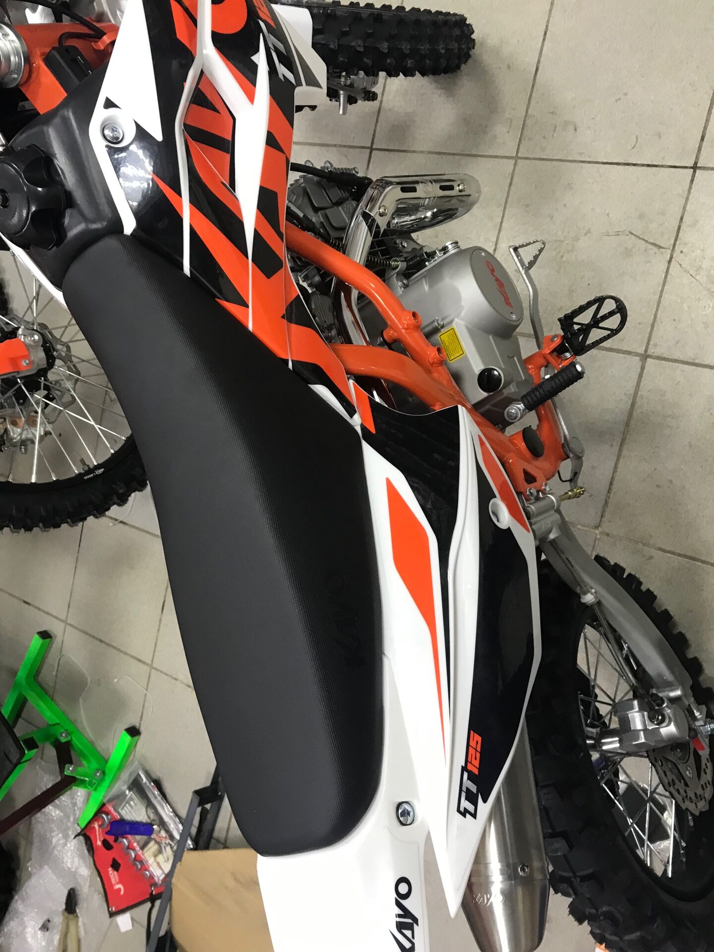 Питбайк KAYO BASIC TT125EM 17/14 KRZ (механическое сцепление ...