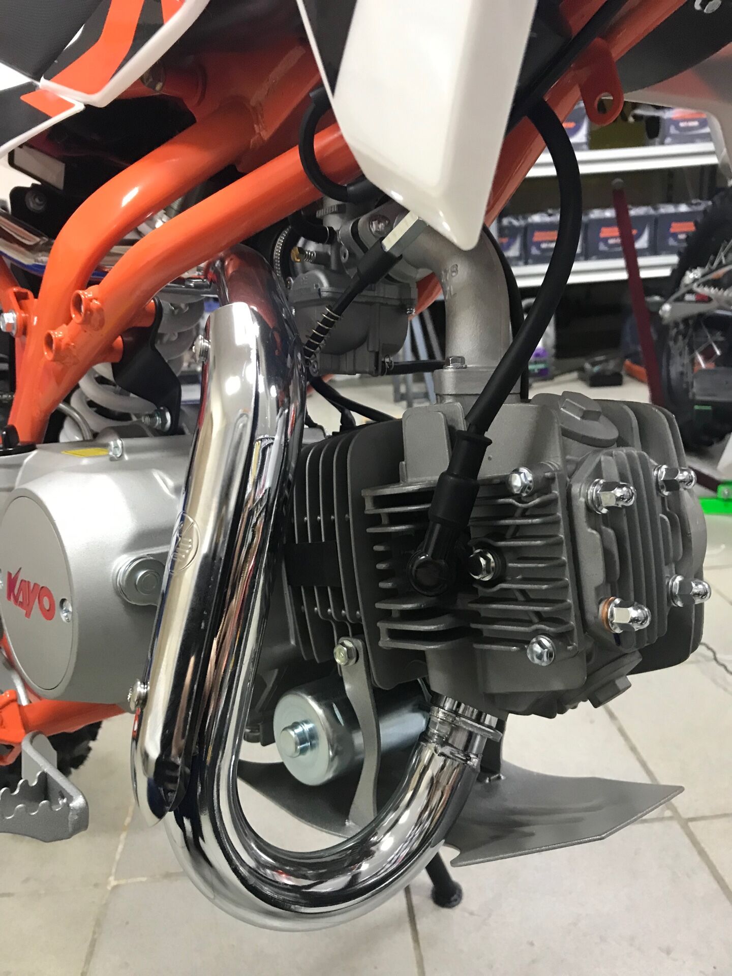 Питбайк KAYO BASIC TT125EM 17/14 KRZ (механическое сцепление ...