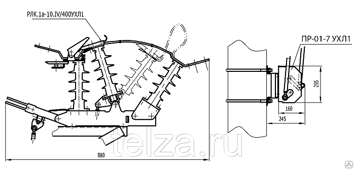 Разъединитель рлк 1а. Разъединитель РЛК. 1а-10.IV/400 ухл1 с приводом пр-01-7 ухл1. РЛК-1а-10/400. РЛК-10/400 С приводом. Пр-01-7 ухл1.