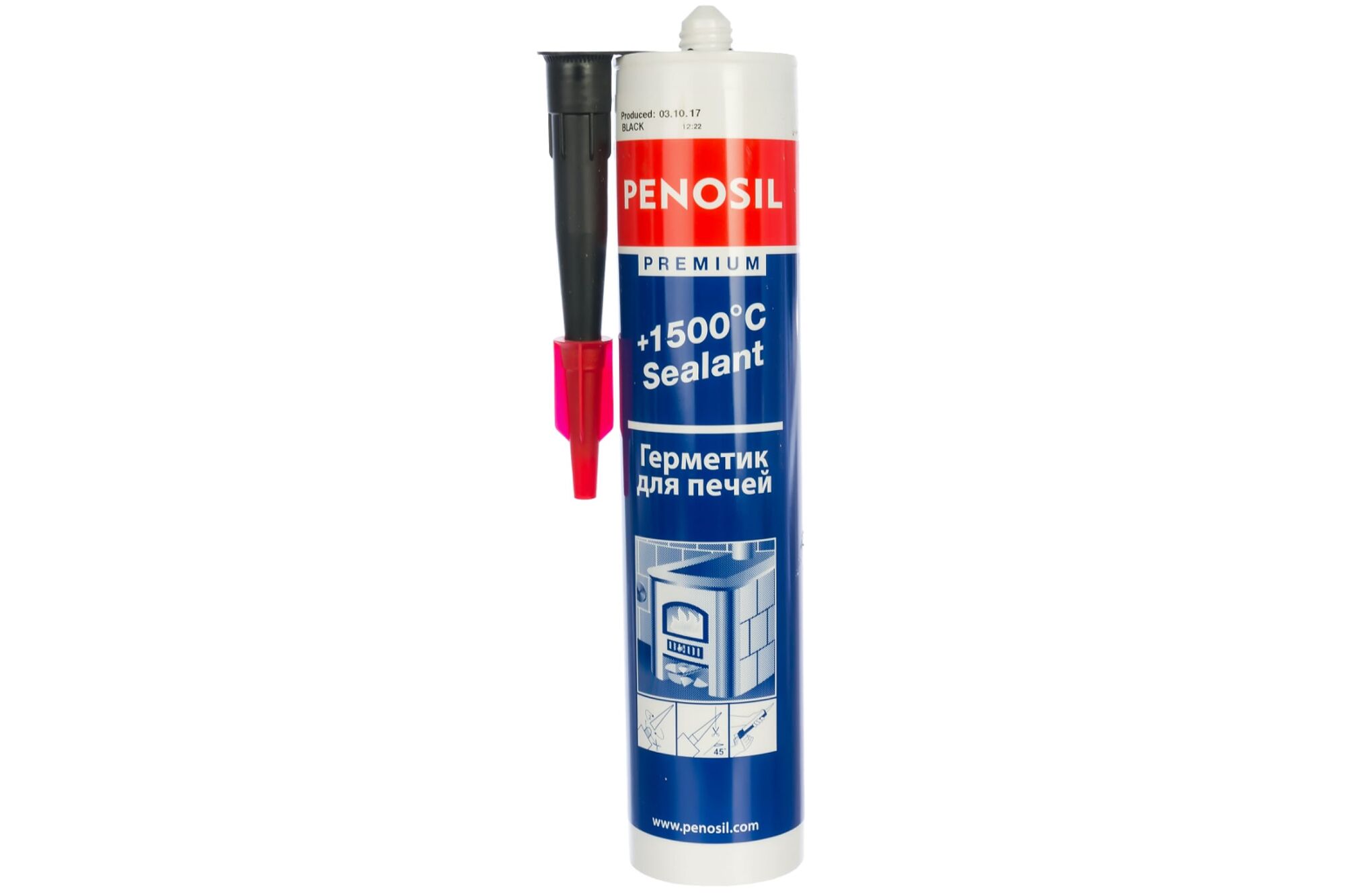 Герметик силиконовый для печей Penosil 1500, 310 ml (12/1440 шт)