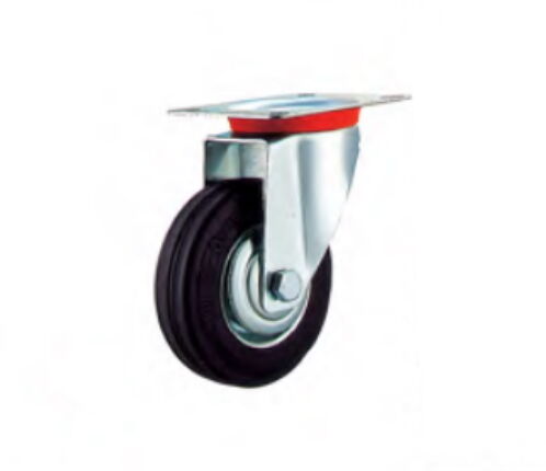 SC 80 - Промышленное колесо 200 мм (площадка, поворотн., черн. рез., роликоподш.)