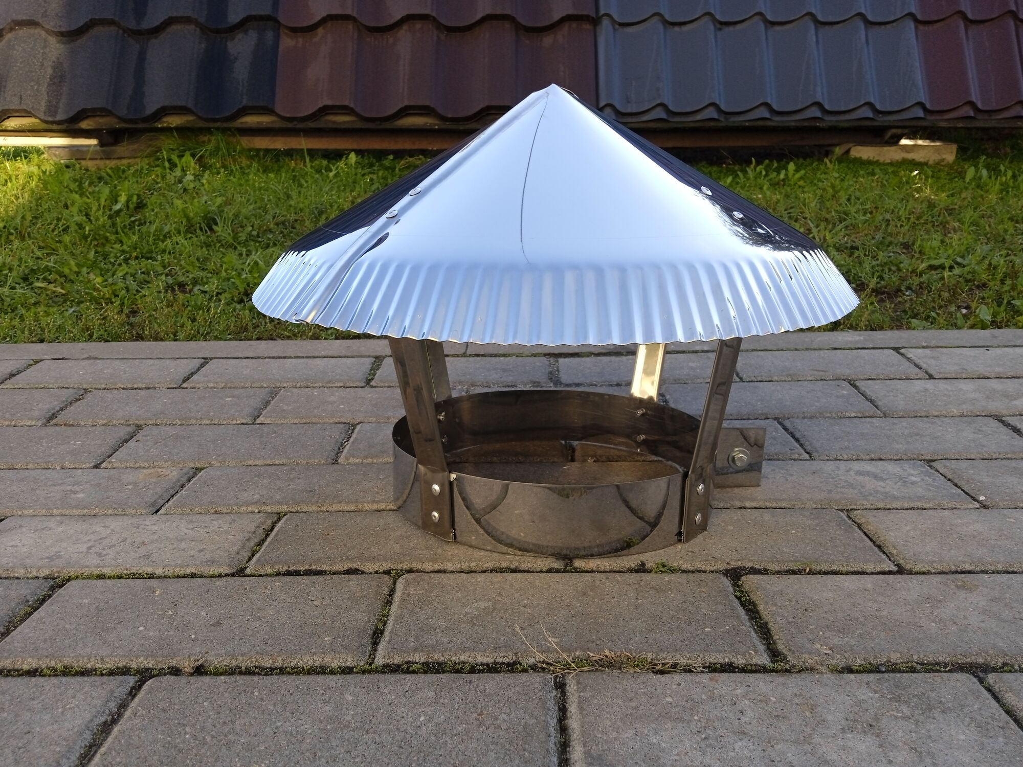 Зонт круглый Д=200мм (нержавеющая сталь AISI 430)