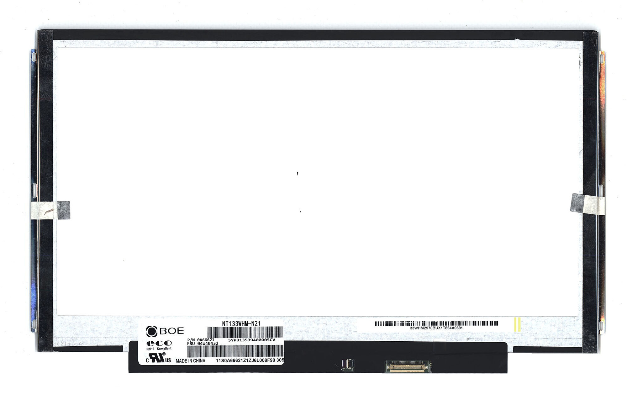Матрица для ноутбука 13.3 1366x768 30pin eDp Slim TN NT133WHM-N21 Matte 60Hz