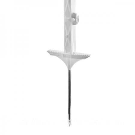 Столбик для электропастуха из пластика с металлической ножкой 156 см / 14 креплений Собственное производство