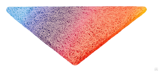 Панель акустическая Саундек Color f1/25 0,290 м x 0,290 м х 0,410 мм х 25 мм треугольник, 0,042 м2 для панно 