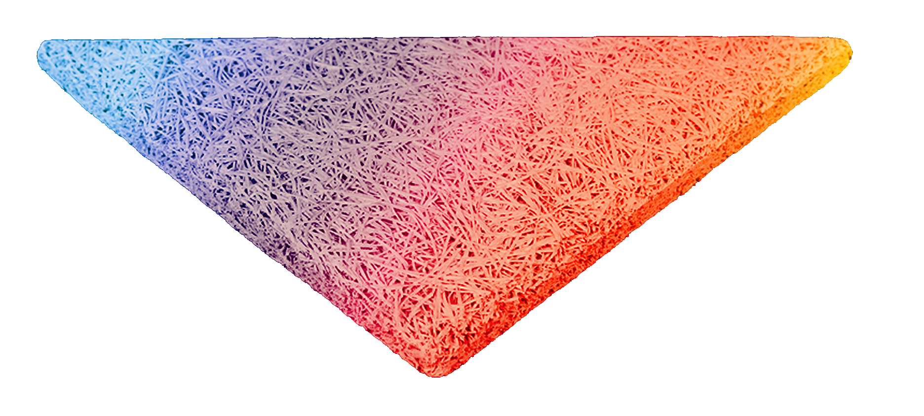 Панель акустическая Саундек Color f1/14 0,290 м x 0,290 м х 0,410 мм х 14 мм треугольник, 0,042 м2 для панно