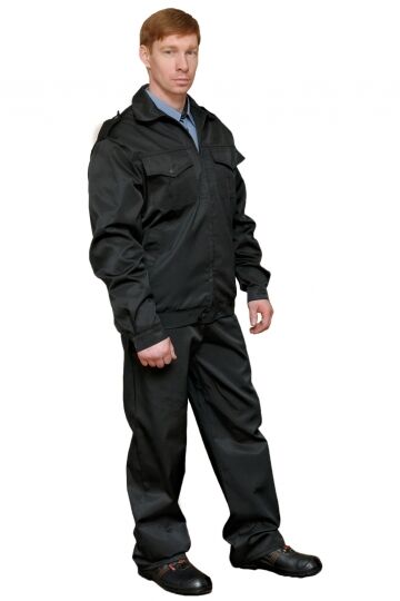 Костюм охранника "Дозор" (куртка+брюки) черный
