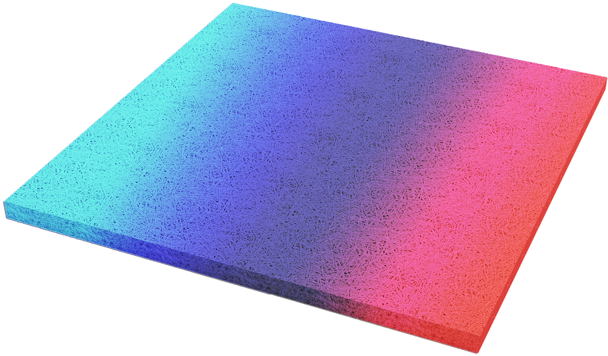 Панель акустическая Саундек Color f1/25 0,580 м x 0,580 м х 25 мм квадрат, 0,336 м2 для панно
