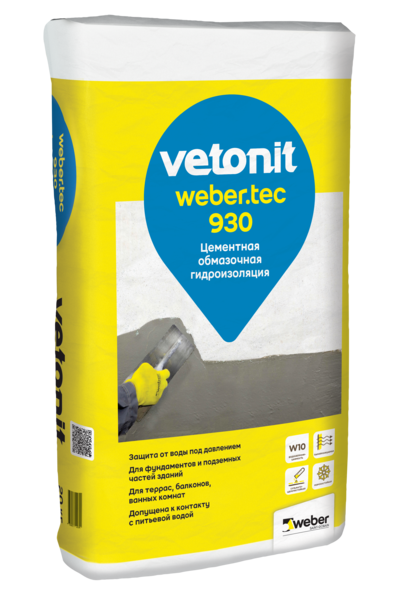 Гидроизоляция Vetonit weber.tec 930 20 кг
