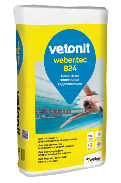 Гидроизоляция Vetonit weber.tec 824,18 кг