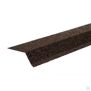Планка карнизная с гранулятом, светло-коричневый (75*50*5мм), ТЕХНОНИКОЛЬ 