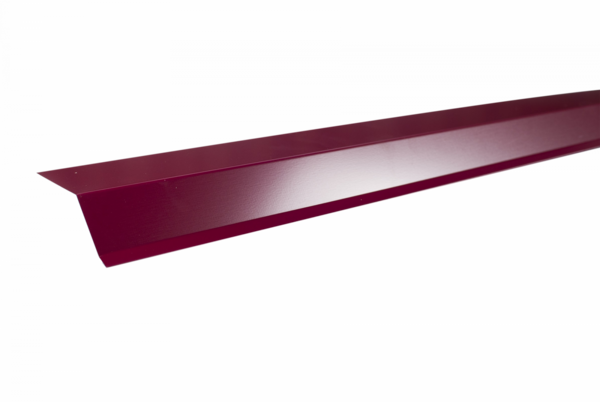 Планка карнизная полиэстер RAL 3005 красная (75х50х5мм)