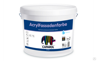 Краска водно-дисперсионная д/наружных работ AcrylFassadenfarbe База 1, 10 л CAPAROL 