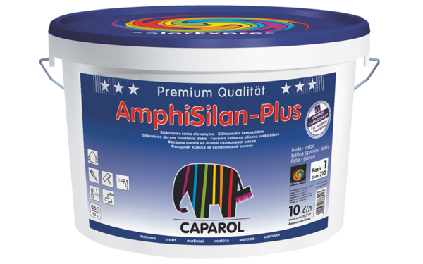Краска водно-дисперсионная для наружных работ AmphiSilan-Plus / АмфиСилан-Плюс База 3 9,4л CAPAROL