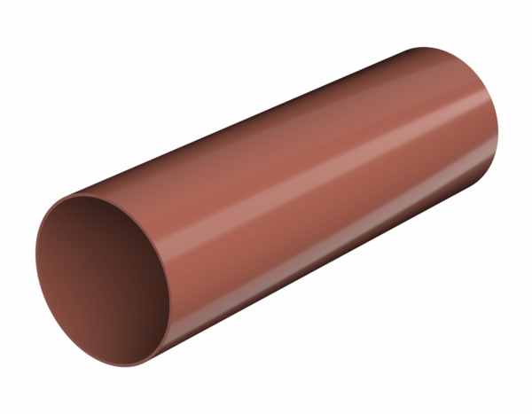 Труба ПВХ ТН, красный (1,5м)