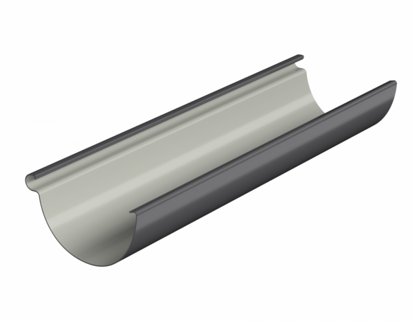 Желоб водосточный графитово-серый 3м ТН ПВХ МАКСИ