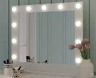 Зеркало гримерное настольное Calypso Vanity 11л White 800x700 мм
