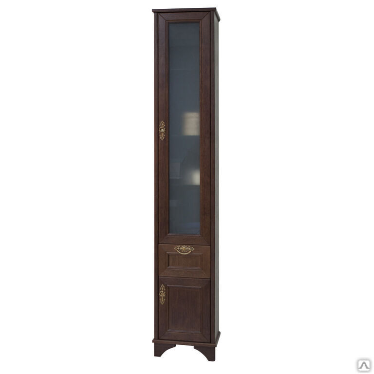 Шкаф - колонна Aquaton Идель правый дуб шоколадный 1A198003IDM8R