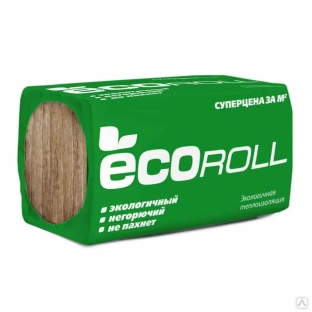 Минеральная вата Ecoroll мини TS040 1000x610x50x10 0,305 м³/уп 96/пал 