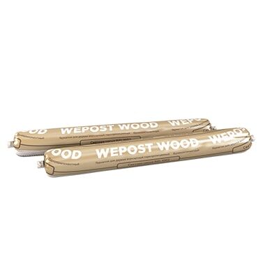 Wepost Wood - однокомпонентный акриловый герметик для дерева, файл-пакет 830 г