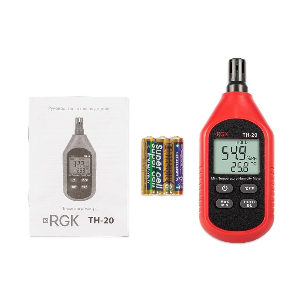 Термогигрометр RGK TH-20 с поверкой 3