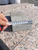 Брусчатка гранитная, тротуарная плитка из натурального камня сера 100*200*40мм (Мансуровская) пиленная, Термо #7