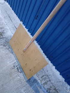 Скрепер (движок снеговой) деревянный 605*410мм(аллюмин.планка) 
