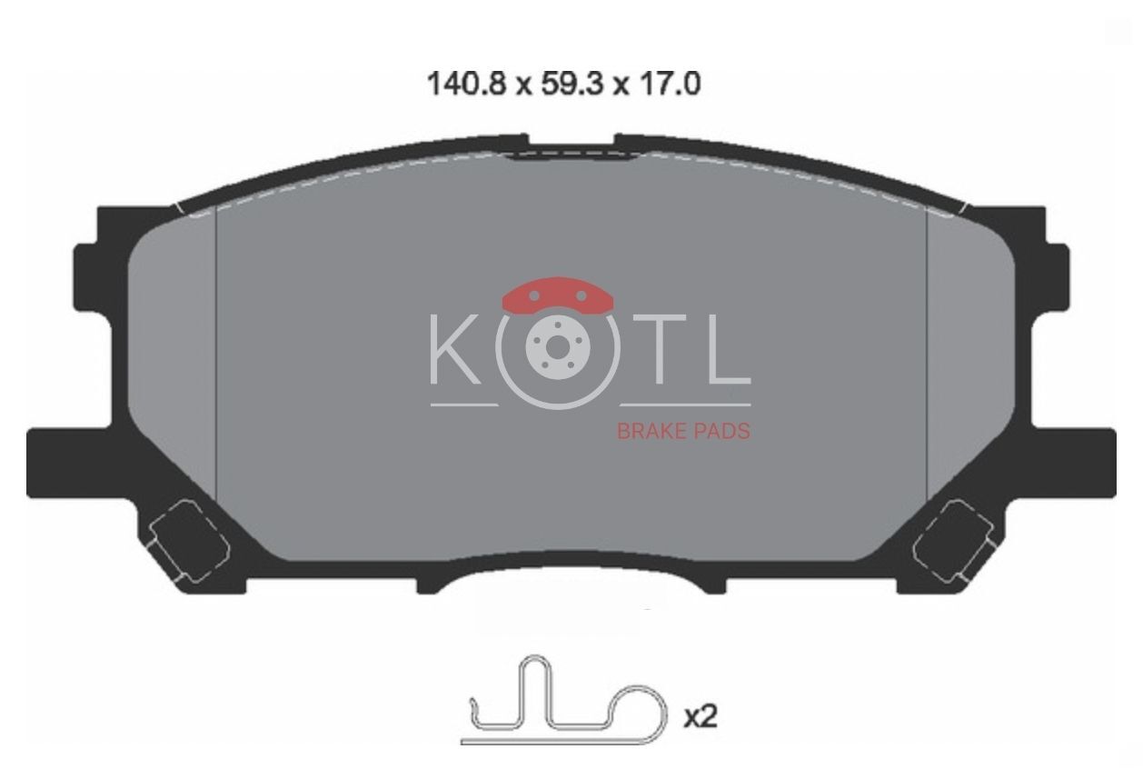 Тормозные колодки Kotl 3338KT, цена в Красноярске от компании Товары для  дома и дачи.