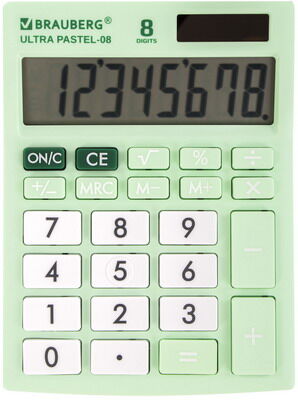 Калькулятор настольный Brauberg ULTRA PASTEL-08-LG МЯТНЫЙ 250515