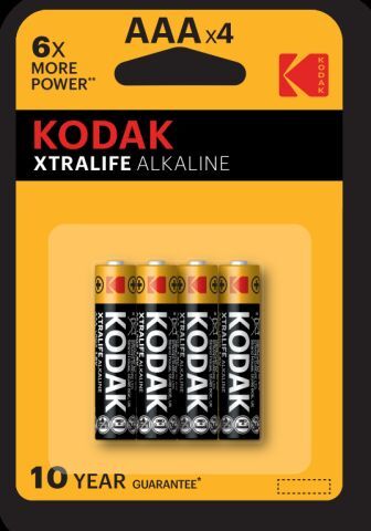 Батарейка Kodak ЕхtraLife R03 мизинчиковая 4шт.