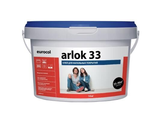 Клей водно-дисперсионный Arlok 33, упаковка 14 кг