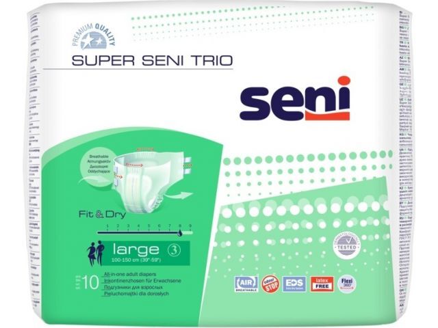 Подгузники для взрослых Trio Large 10 шт. Seni SENI