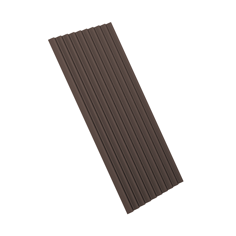 Волнистый лист NoBrand Коричневый 1950x960 мм