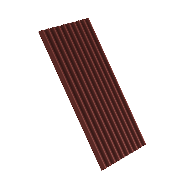 Волнистый лист NoBrand Красный 1950x960 мм