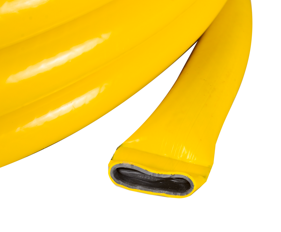 Шланг Вихрь поливочный ПВХ усиленный, пищевой трехслойный армированный 1", 25м (жёлтый) 3