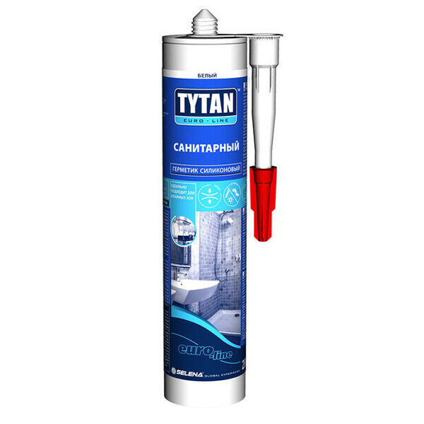 Герметик Tytan Professional Euro-Line силиконовый санитарный белый 280 мл