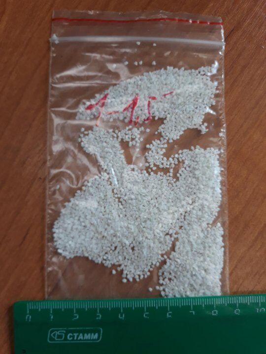 Мраморный песок крошка белый фр. 1,0-1,5 мм в мешках 39-41 кг, песок