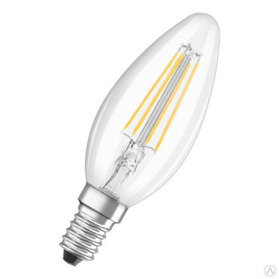 Лампа светодиодная LED STAR CLASSIC B 40 4W/827 E14 230 V FIL FS1 
