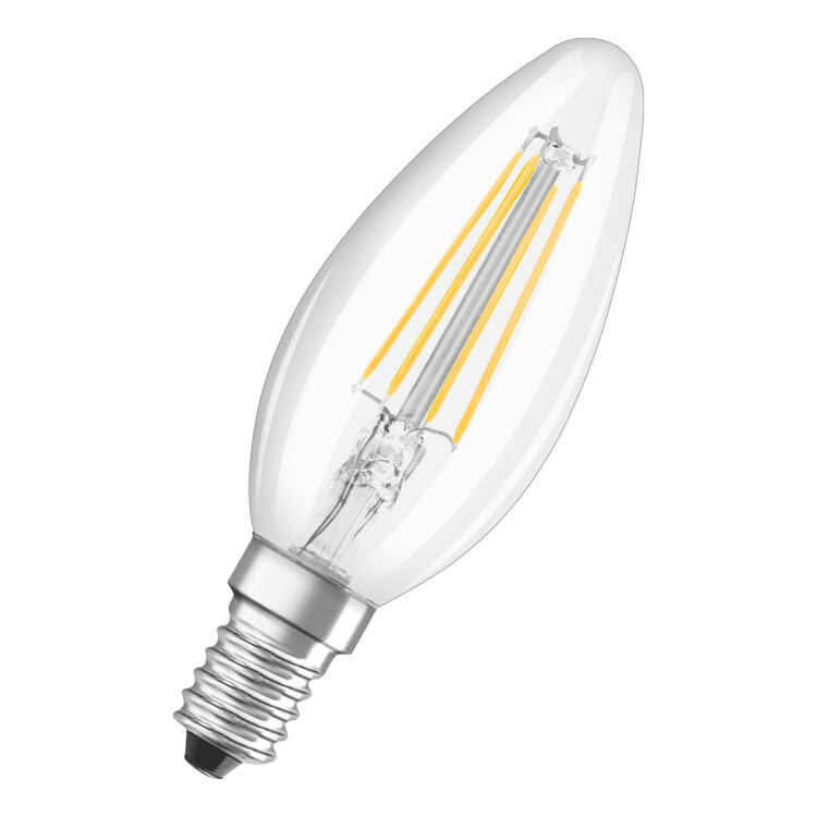 Лампа светодиодная LED STAR CLASSIC B 40 4W/827 E14 230 V FIL FS1