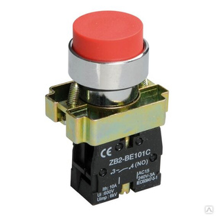Кнопка IEK LAY5 22 мм, 660//440В, IP40, Красный, BBT71-BL-K04 