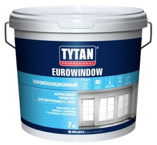 Герметик Tytan Professional EUROWINDOW акриловый внутренний пароизоляционный 7 кг белый