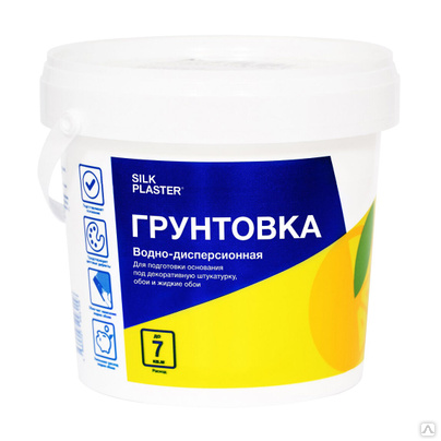 Грунтовка для жидких обоев Silk Plaster адгезионная 1 л ( (до 7 м2 на 1 сл) 1