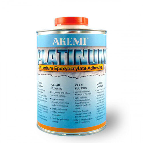 Клей эпоксидно-акрилатный AKEMI PLATINUM Premium epoxyacrylate 10725 прозрачный густой, 1л AKEMI PLATINUM 1л, густой